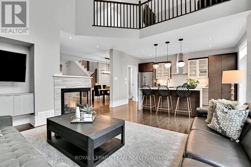 743 Brian Good Avenue, Ottawa, ON - Indoor Photo Showing Living Room With Fireplace
