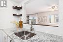 Granite countertops with appliances - 210 - 270 Lorry Greenberg Drive S, Ottawa, ON  - Indoor Photo Showing Kitchen With Double Sink 