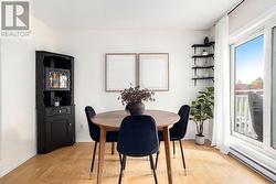 Dining room over looking the balcony - 