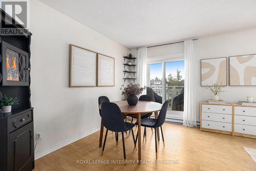 Dining room over looking the spacious balcony - 210 - 270 Lorry Greenberg Drive S, Ottawa, ON - Indoor Photo Showing Dining Room