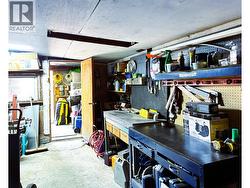 Garage interior. - 