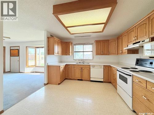 100 1St Avenue N, Lucky Lake, SK - Indoor Photo Showing Kitchen With Double Sink