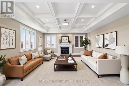 29 W Dykie Court, Bradford West Gwillimbury, ON - Indoor Photo Showing Living Room With Fireplace