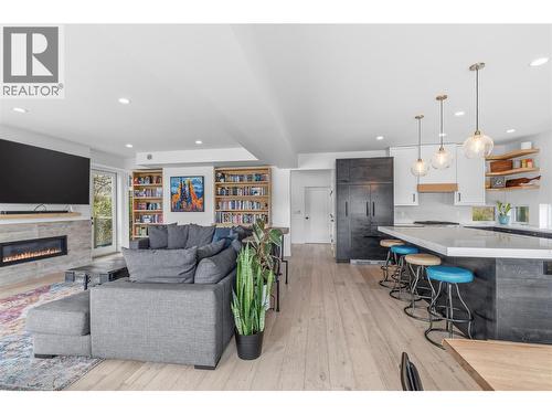 7305 Old Stamp Mill Road, Vernon, BC - Indoor With Fireplace