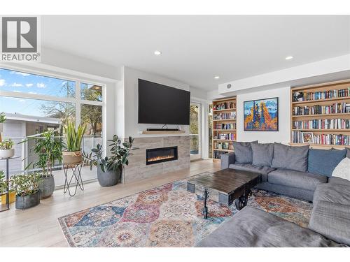7305 Old Stamp Mill Road, Vernon, BC - Indoor Photo Showing Living Room With Fireplace