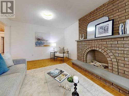 258 Westmount Boulevard, Vaughan, ON - Indoor Photo Showing Living Room With Fireplace