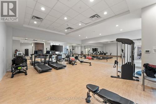 State-of-the-art gym. - 129 High Street W, Mississauga, ON - Indoor Photo Showing Gym Room