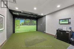 Golf simulator room. - 