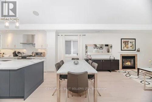 1595 Calverton Court, Mississauga, ON - Indoor Photo Showing Kitchen With Fireplace