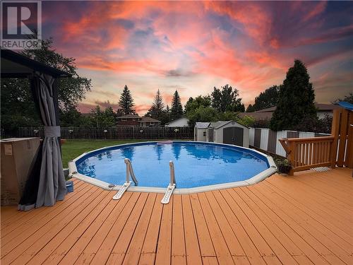 1512 Dominion, Sudbury, ON - Outdoor With Above Ground Pool