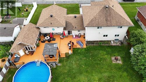 1512 Dominion, Sudbury, ON - Outdoor With Above Ground Pool