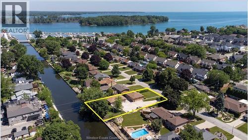 493 Bertha, Windsor, ON - Outdoor With Body Of Water With View