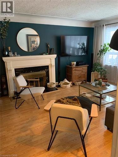 317 Bedford Road, Kitchener, ON - Indoor Photo Showing Living Room With Fireplace
