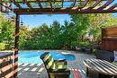 2041 Quail Valley Drive, Burlington, ON  - Outdoor With In Ground Pool With Deck Patio Veranda With Backyard 