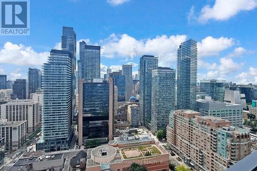 2604 - 11 Wellesley Street W, Toronto, ON - Outdoor With Facade