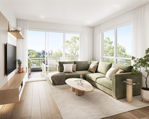 108-3226 Shelbourne St, Saanich, BC - Indoor Photo Showing Living Room