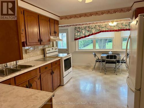 Kitchen - 121 Hinks Street, Brockton, ON - Indoor Photo Showing Kitchen With Double Sink