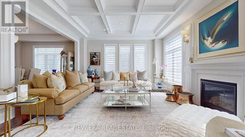 187 Purple Creek Road, Vaughan, ON - Indoor Photo Showing Living Room With Fireplace