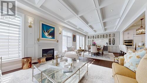 187 Purple Creek Road, Vaughan, ON - Indoor Photo Showing Living Room With Fireplace