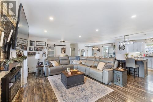 22-24 Kingmans Cove Road, Fermeuse, NL - Indoor Photo Showing Living Room With Fireplace