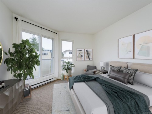405-2529 Wark St, Victoria, BC - Indoor Photo Showing Bedroom