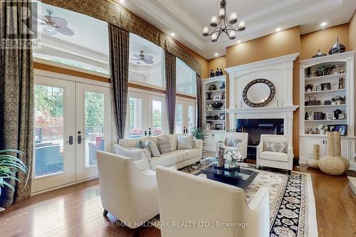 63 Grayfield Drive, Whitchurch-Stouffville, ON - Indoor Photo Showing Living Room With Fireplace