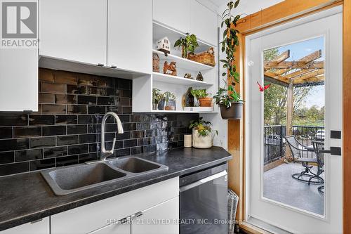201 Romaine Street, Peterborough (Otonabee Ward 1), ON - Indoor Photo Showing Kitchen With Double Sink