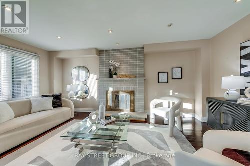 336 Wendron Crescent, Mississauga, ON - Indoor Photo Showing Living Room With Fireplace