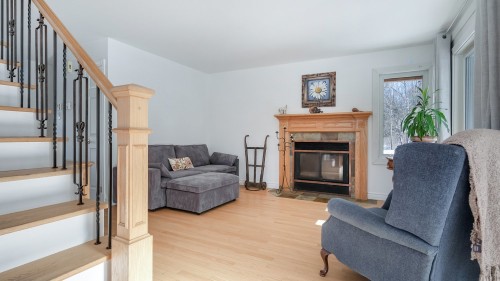 Salon - 73Z Route 255, Kingsey Falls, QC - Indoor Photo Showing Living Room With Fireplace