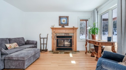 Salon - 73Z Route 255, Kingsey Falls, QC - Indoor Photo Showing Living Room With Fireplace