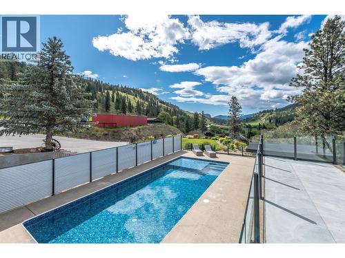 21815 Garnet Valley Road, Summerland, BC - Outdoor With In Ground Pool With View