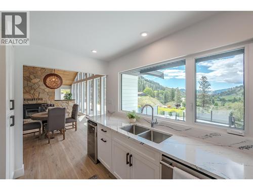 21815 Garnet Valley Road, Summerland, BC - Indoor Photo Showing Kitchen With Double Sink
