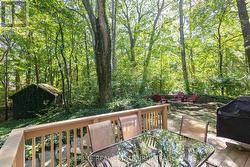 Back dining deck with awning - 