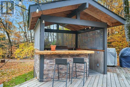 Backyard Bar & cook area - 34 Beechwood Lane, Seguin, ON - Outdoor With Deck Patio Veranda With Exterior
