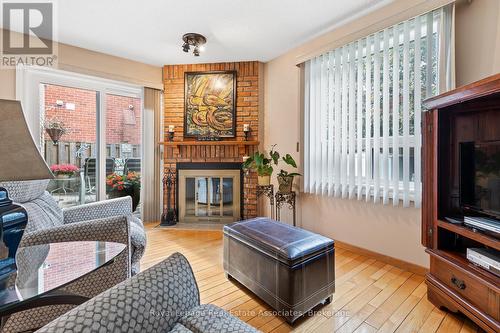 449 Mallorytown Avenue, Mississauga, ON - Indoor Photo Showing Living Room With Fireplace