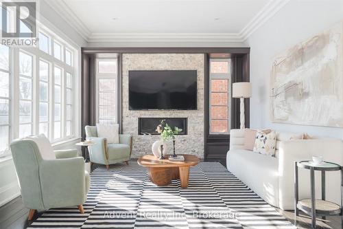 141 Connaught Avenue, Toronto, ON - Indoor Photo Showing Living Room With Fireplace