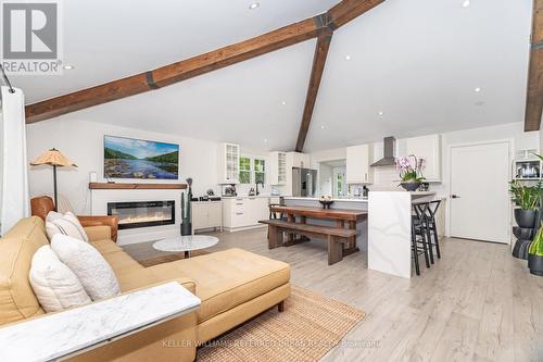 7067 Old Mill Lane, Mississauga, ON - Indoor Photo Showing Living Room With Fireplace