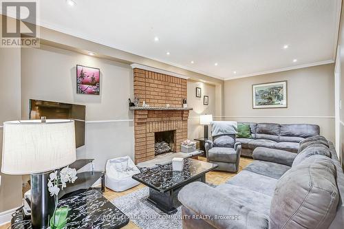 1045 Sherwood Mills Boulevard, Mississauga, ON - Indoor Photo Showing Living Room With Fireplace