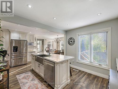 52 Keystone Drive, Brampton, ON - Indoor Photo Showing Kitchen With Double Sink With Upgraded Kitchen