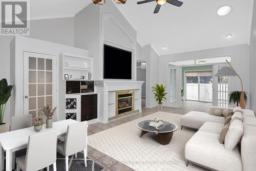 43 Settler'S Ridge Way, Ottawa, ON - Indoor Photo Showing Living Room With Fireplace