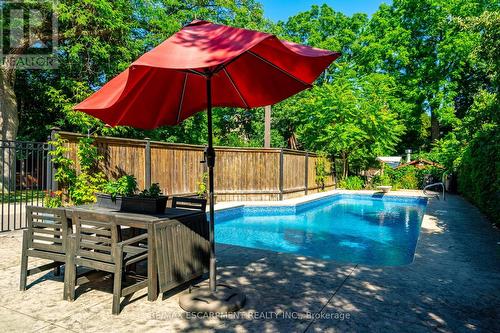 35 Mountain Avenue, Hamilton, ON - Outdoor With In Ground Pool With Deck Patio Veranda With Backyard