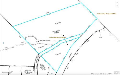 Plan (croquis) - Ch. De Ste-Lucie, Sainte-Agathe-Des-Monts, QC 