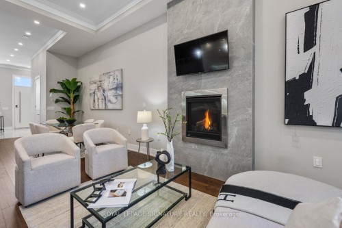 59A Bexhill Avenue, Toronto, ON - Indoor Photo Showing Living Room With Fireplace