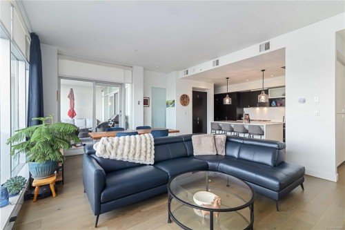506-770 Fisgard St, Victoria, BC - Indoor Photo Showing Living Room