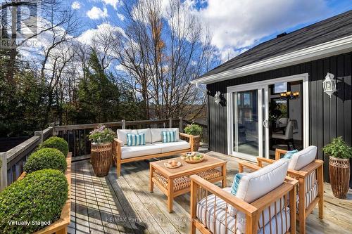 Multi-level decks w stunning views (v. staged) - 336 Clear Lake Road, Seguin, ON - Outdoor With Deck Patio Veranda With Exterior