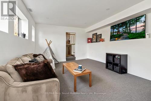 Bright lower level family room - 336 Clear Lake Road, Seguin, ON - Indoor Photo Showing Living Room