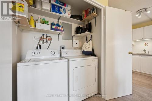 In Suite Laundry Closet - 403 - 93 Westwood Road, Guelph (Willow West/Sugarbush/West Acres), ON - Indoor Photo Showing Laundry Room