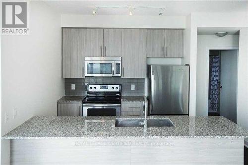 1103 - 4099 Brickstone Mews, Mississauga, ON - Indoor Photo Showing Kitchen With Stainless Steel Kitchen With Upgraded Kitchen