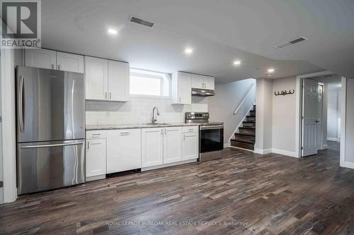 Lower - 4 Starlight Court, Hamilton, ON - Indoor Photo Showing Kitchen With Stainless Steel Kitchen