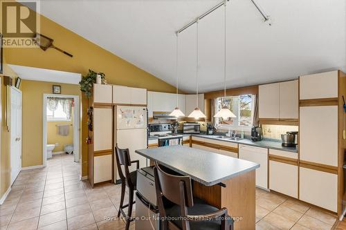 Eat-In Kitchen with Island - 10 Richardson Road, Prince Edward County (Picton), ON - Indoor Photo Showing Kitchen With Double Sink